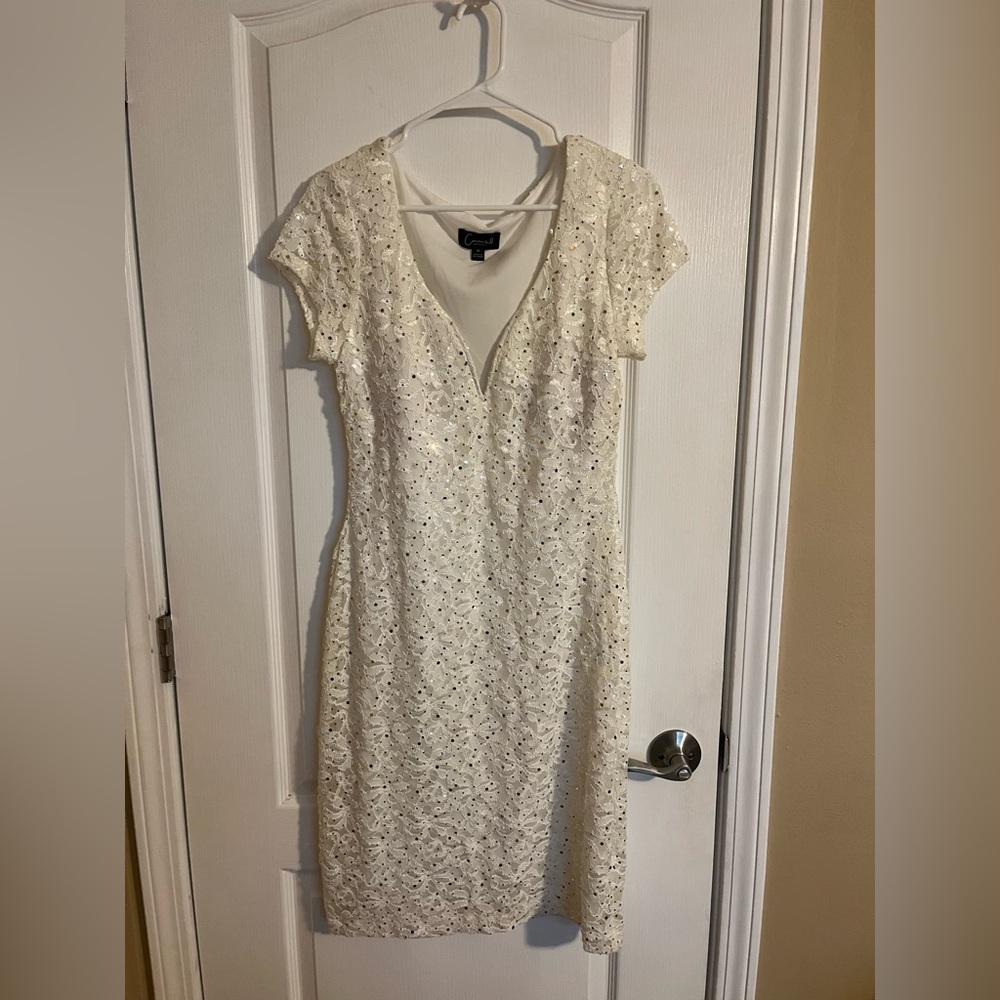 Connected Apparel White dress size 10